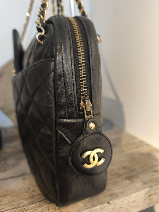 Sac Chanel caméra vintage plus pochette